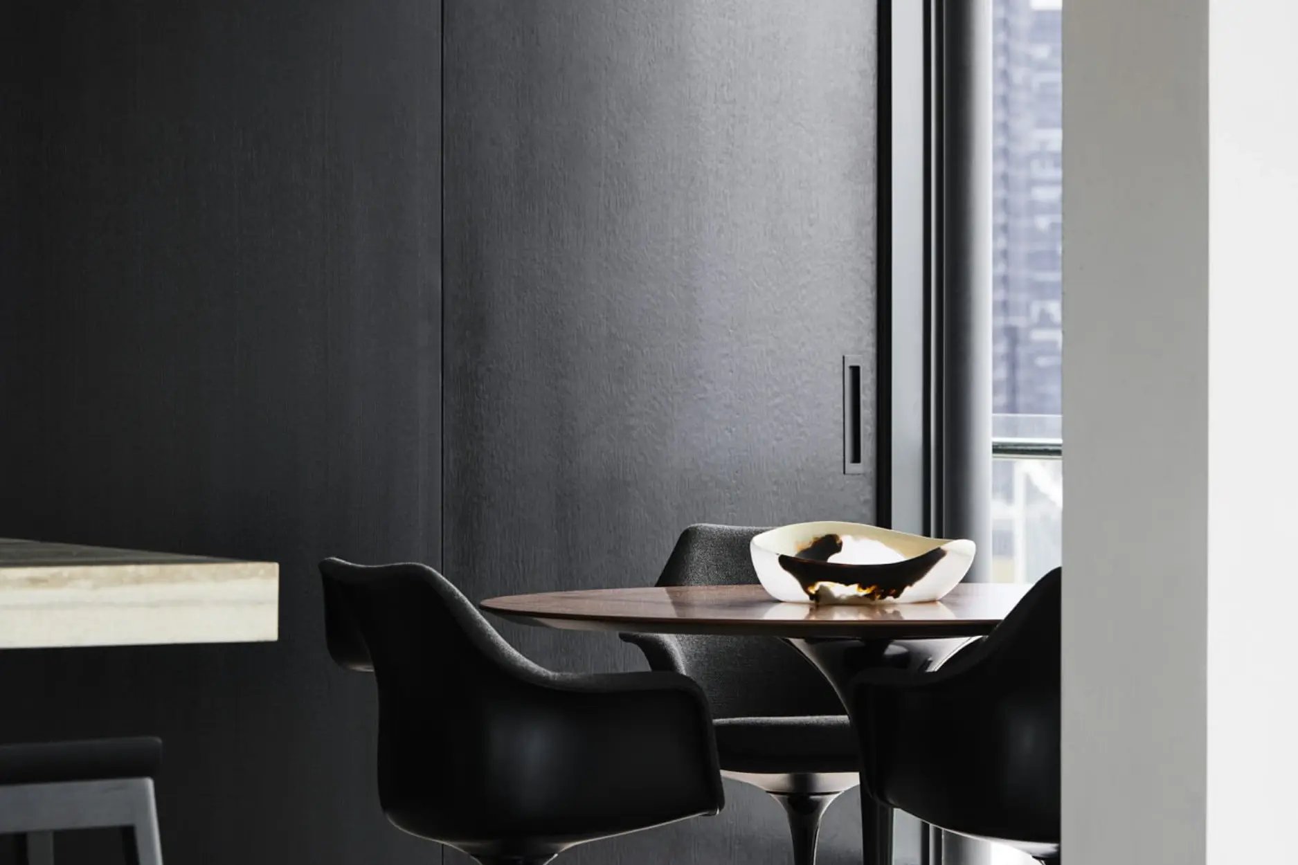Black flush handles