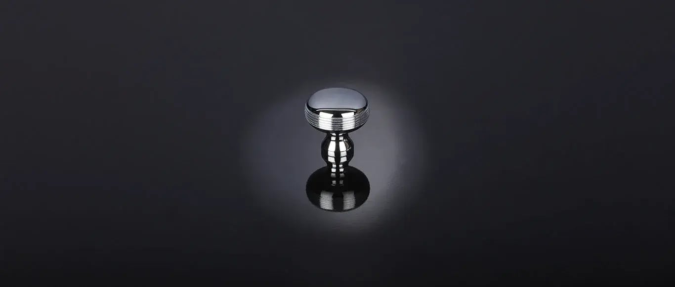 Contour bun cabinet knob by Samuel Heath