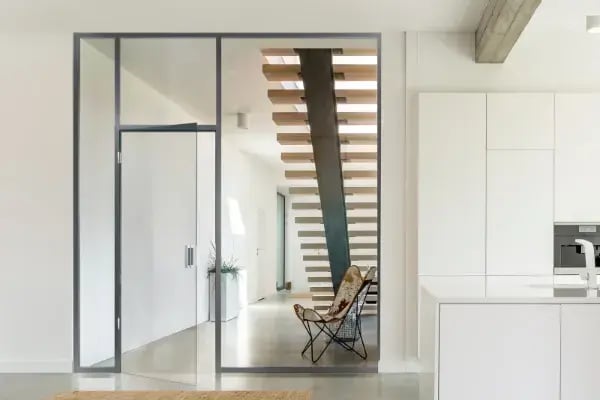 Glass-door-fitted