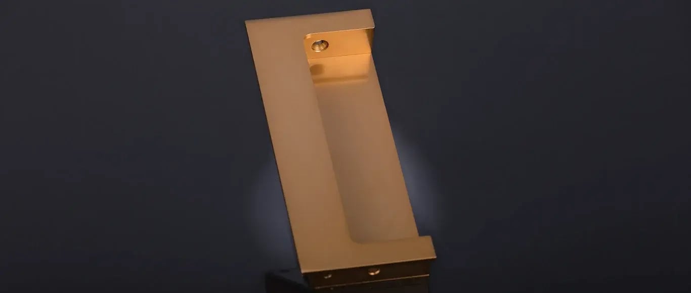 Opitome rectangular open flush pull