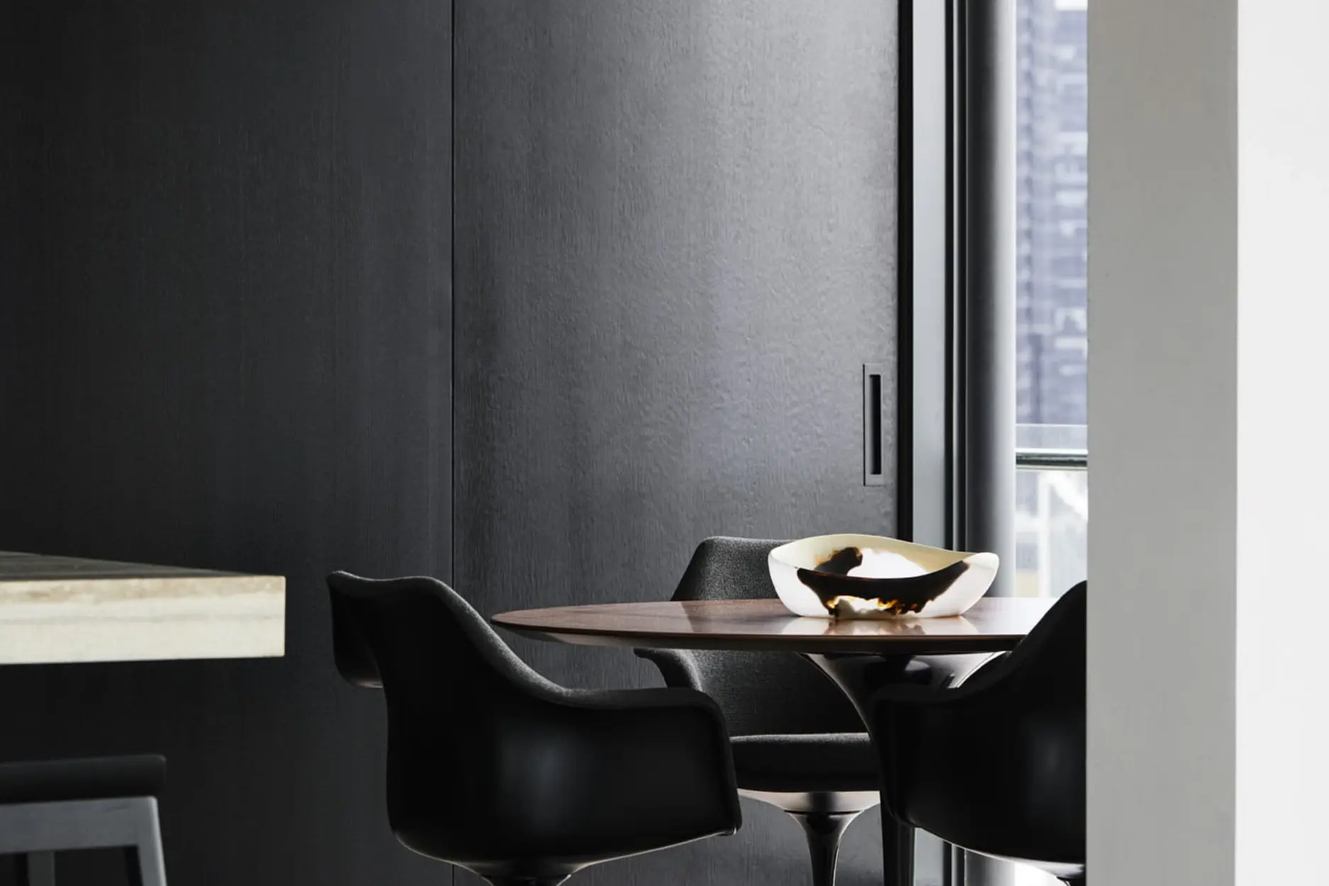 A living room where British-made ironmongery is being used for its beauty and quality craftmanship.