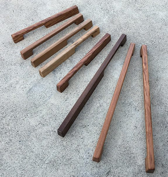 Tirar wood handles from Opitome are available in 5 finishes